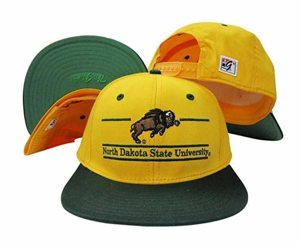 The Game Vintage Classic Split Bar North Dakota State Bison Snapback Hat/Cap-NWT